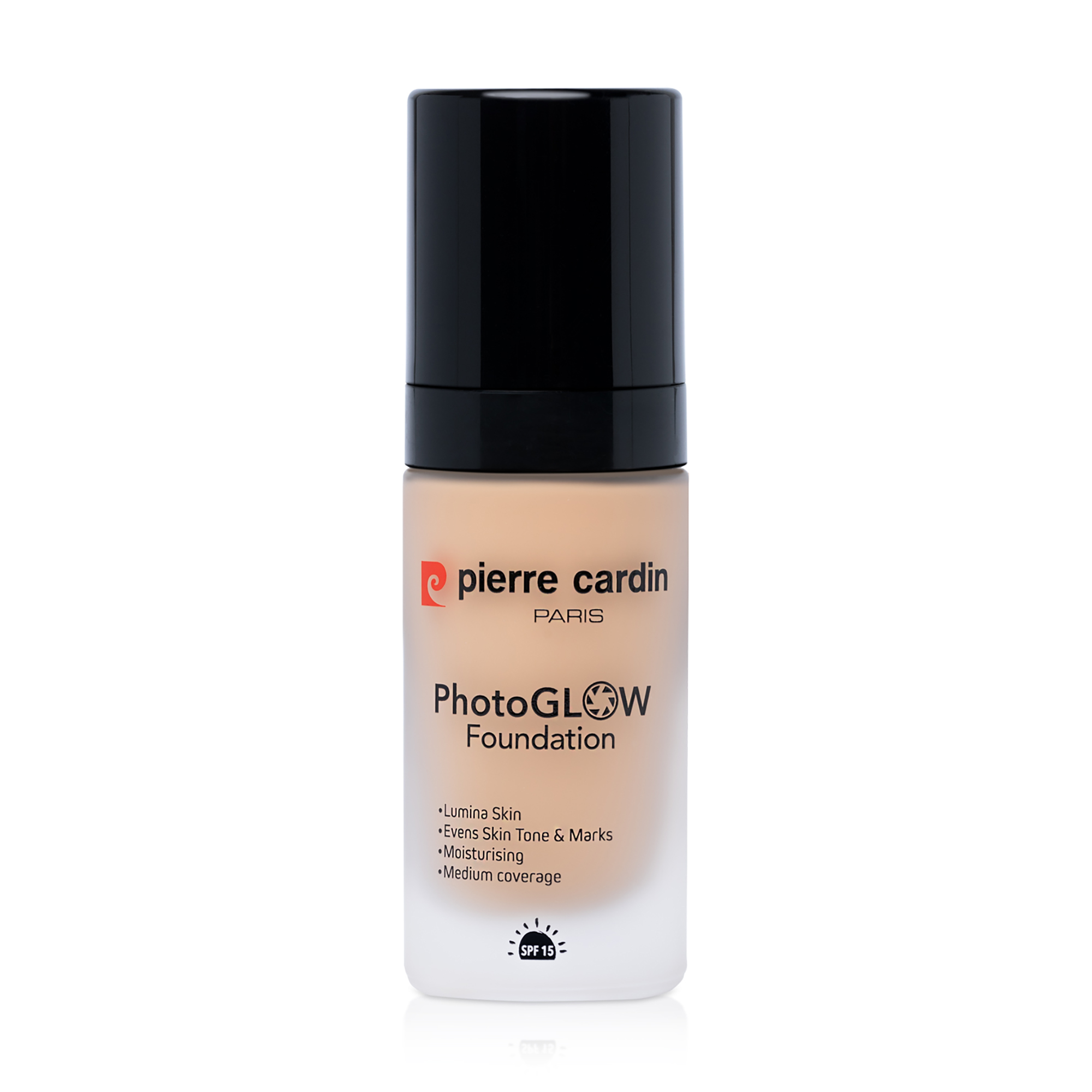 Тональна основа для обличчя Pierre Cardin Photoglow Foundation SPF 15, Ivory Skin with Warm Yellow, 30 мл